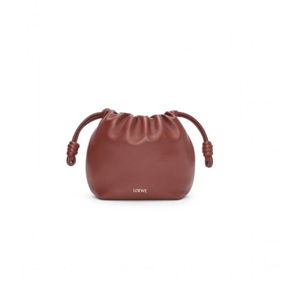 LOEWE MINI FLAMENCO PURSE IN MELLOW NAPPA LAMBSKIN 062348-354 (23*17*5.5cm)